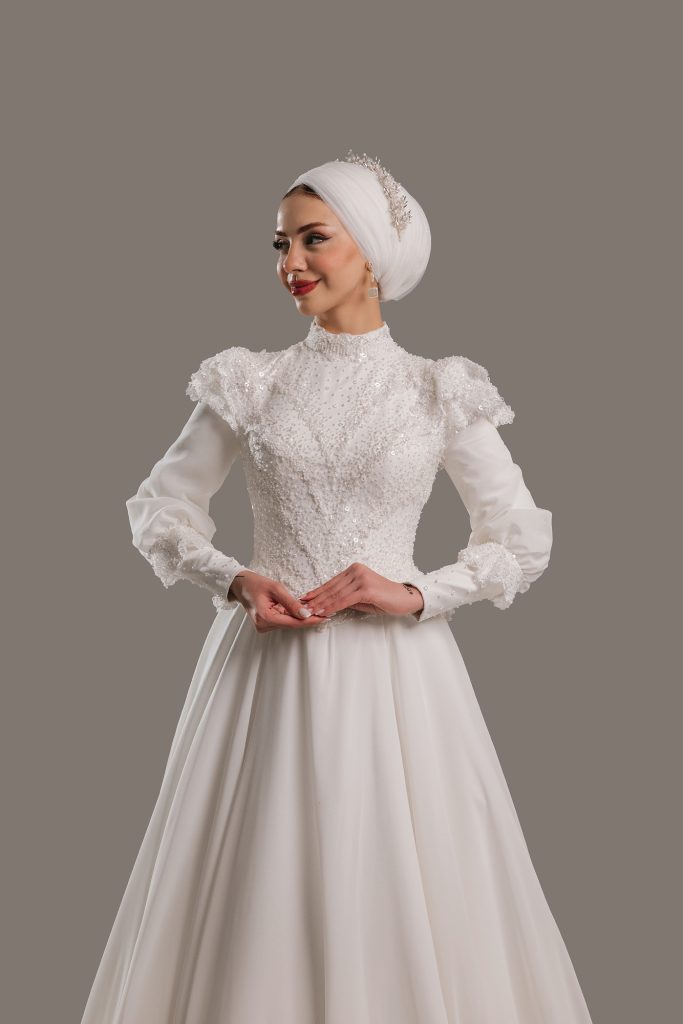 2026 tesettür gelinlik modelleri zarif ve modern görünüm