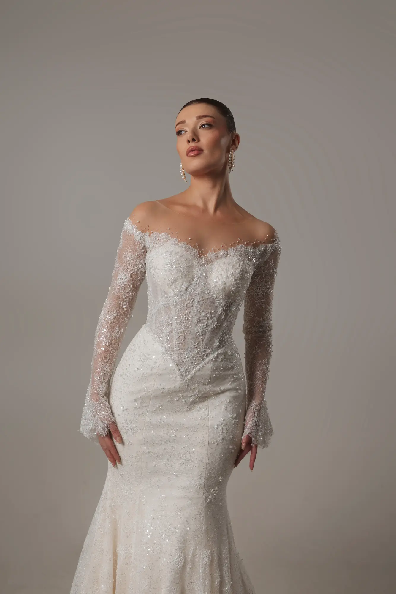 balık model gelinlik 2026 modern kesim